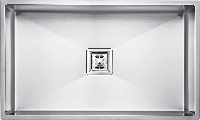 SIROTIA 32" X 20" X 10" Single Bowl Kitchen Sink Matte Finish With 304 Grade Stainless Steel